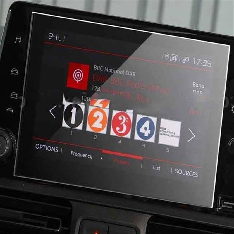 CLWYWUL Navigation AR Schutzfolie Kompatibel mit Citroen für Berlingo 2019, Autoradio, GPS-Navigation, gehärtetes Glas, Displayschutzfolie, Auto-Innenaufkleber von CLWYWUL