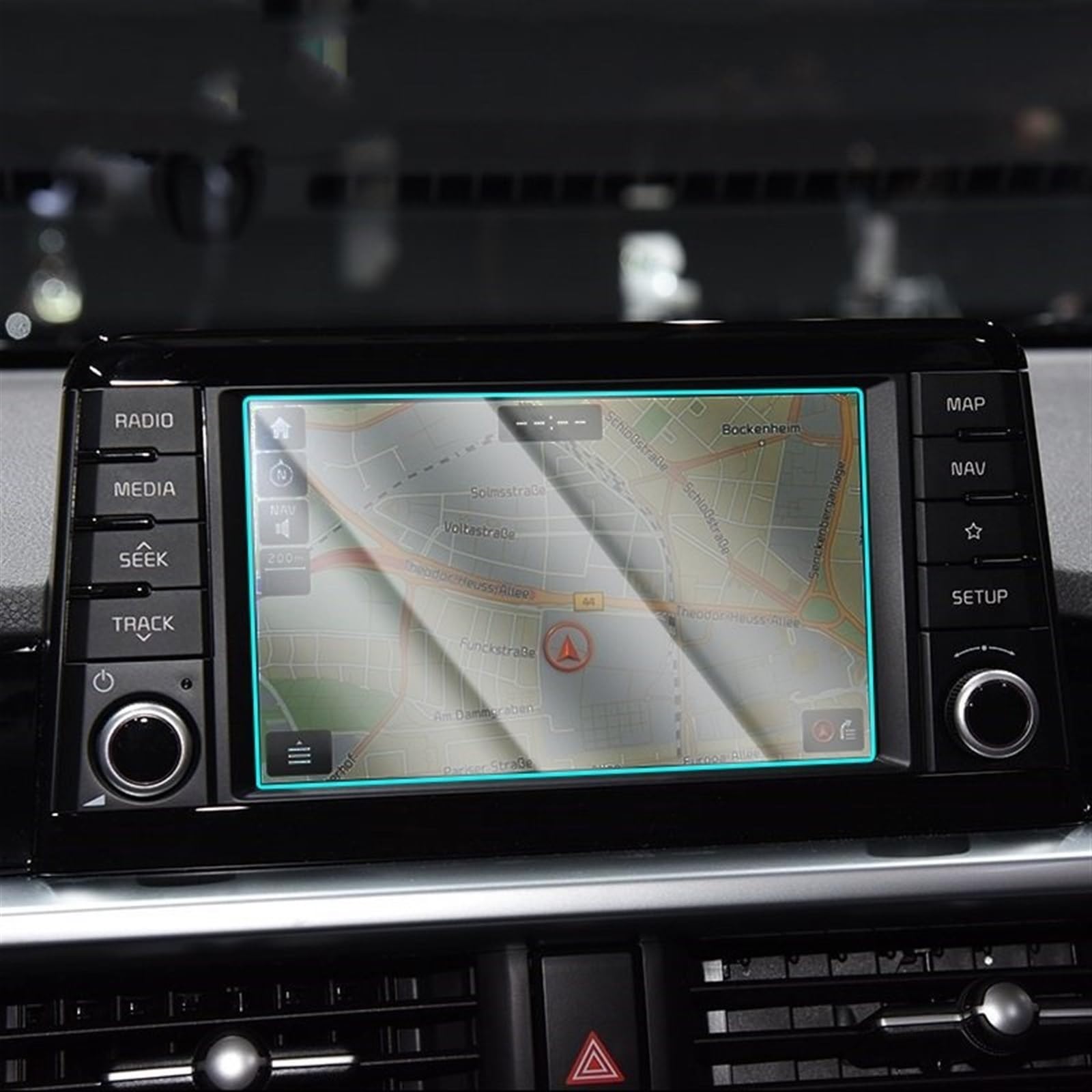 CLWYWUL Navigation AR Schutzfolie Kompatibel mit K&ia für Picanto für Morgen 2017 2018 2019 2020, Auto-GPS-Navigationsfolie, LCD-Bildschirm, gehärtetes Glas, Schutzfolie, 153 x 86 mm von CLWYWUL