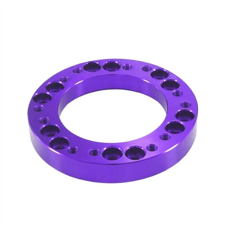 CLWYWUL Spurverbreiterung 12mm Autozubehör Lenkradnabe Boss Kit Adapter Spacer Universal Lenkrad Loch Adapter Mit Schrauben(Purple) von CLWYWUL