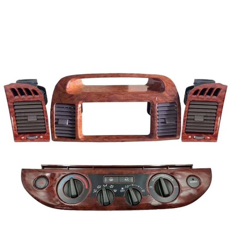 Klimaanlage Front Air Grille Kompatibel Mit Toyota Für Camry 2002 2003 2004 2005 2006 Auto-Armaturenbrett-Klimaanlagenauslass Auto-Klimaanlagenauslass Zentraler Entlüftungsrahmen(Brown One Set) von CLWYWUL