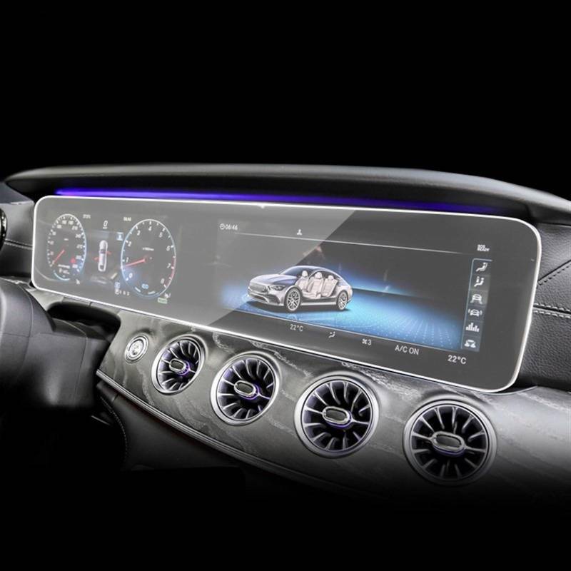 Navigation AR Schutzfolie Kompatibel Mit Mercedes Für Benz CLS 2018 2019 2020 2021 2022 2023, Auto-GPS-Navigationsfolie, LCD-Bildschirm, Gehärtetes Glas, Schutzfolie(TPU Film) von CLWYWUL