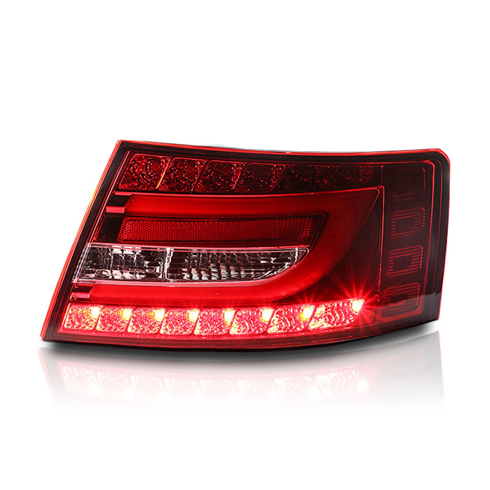 Autorücklichter Für Audi A6L 2005-2008, Auto Zubehör Hinten Rücklicht Brems Warnung Lampe Auto Teil Rücklicht Montage, right von CMQISHAN