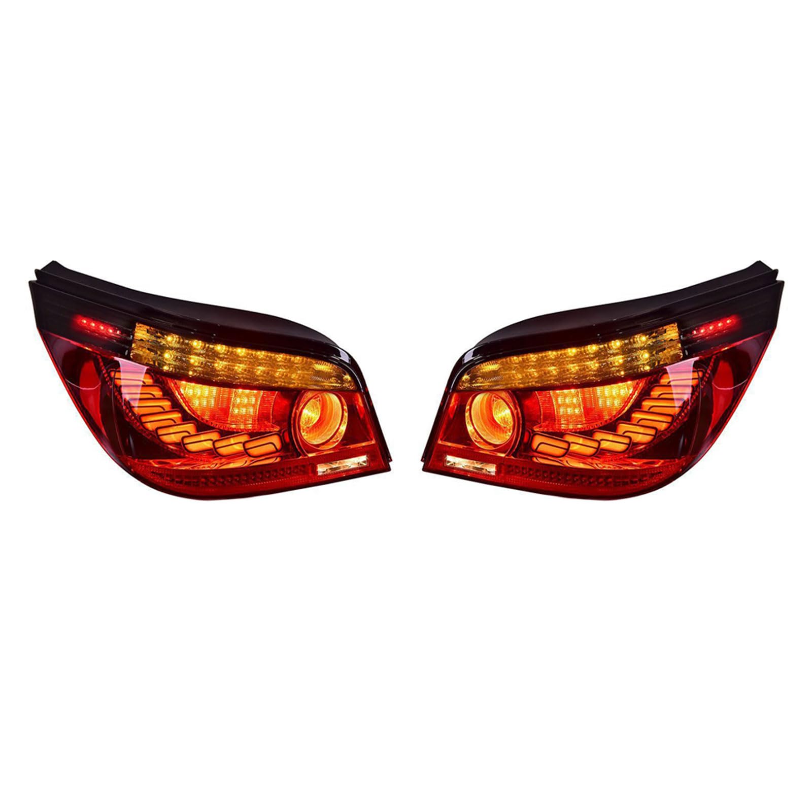 Autorücklichter Für BMW 5 Series 2003-2007, Auto Zubehör Hinten Rücklicht Brems Warnung Lampe Auto Teil Rücklicht Montage,suite von CMQISHAN