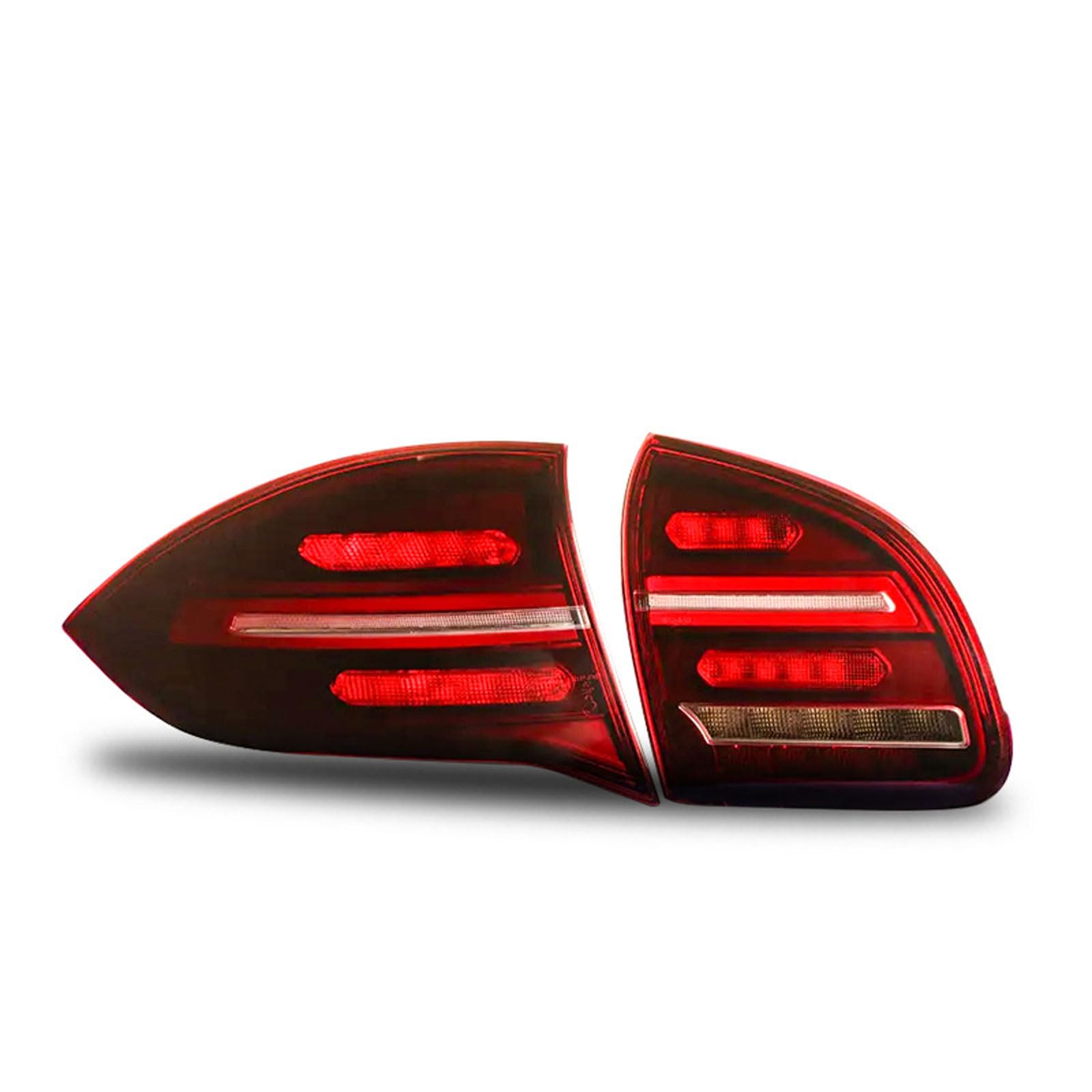 Autorücklichter Für Porsche Cayenne 2011-2014, Auto Zubehör Hinten Rücklicht Brems Warnung Lampe Auto Teil Rücklicht Montage,left von CMQISHAN