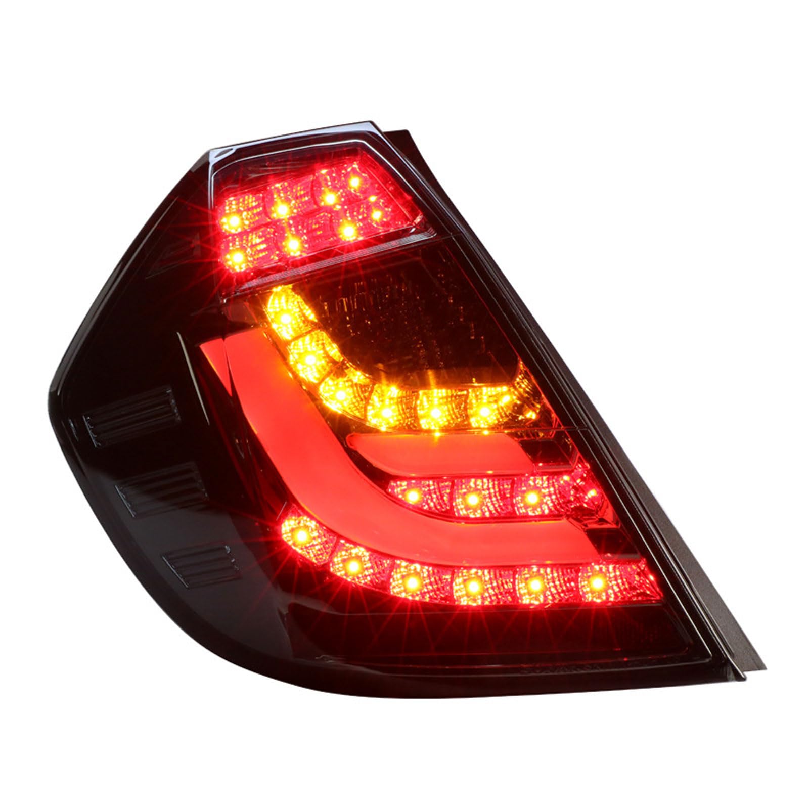 CMQISHAN Autorücklichter Für Fit 2008-2013, Auto Zubehör Hinten Rücklicht Brems Warnung Lampe Auto Teil Rücklicht Montage,left von CMQISHAN