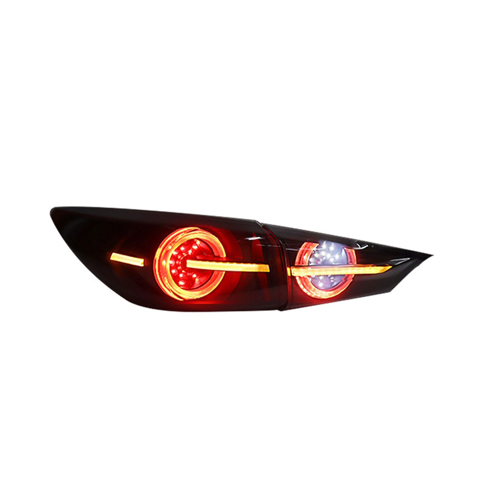 CMQISHAN Autorücklichter Für Mazda 3 Axela 2014-2019, Auto Zubehör Hinten Rücklicht Brems Warnung Lampe Auto Teil Rücklicht Montage,left von CMQISHAN