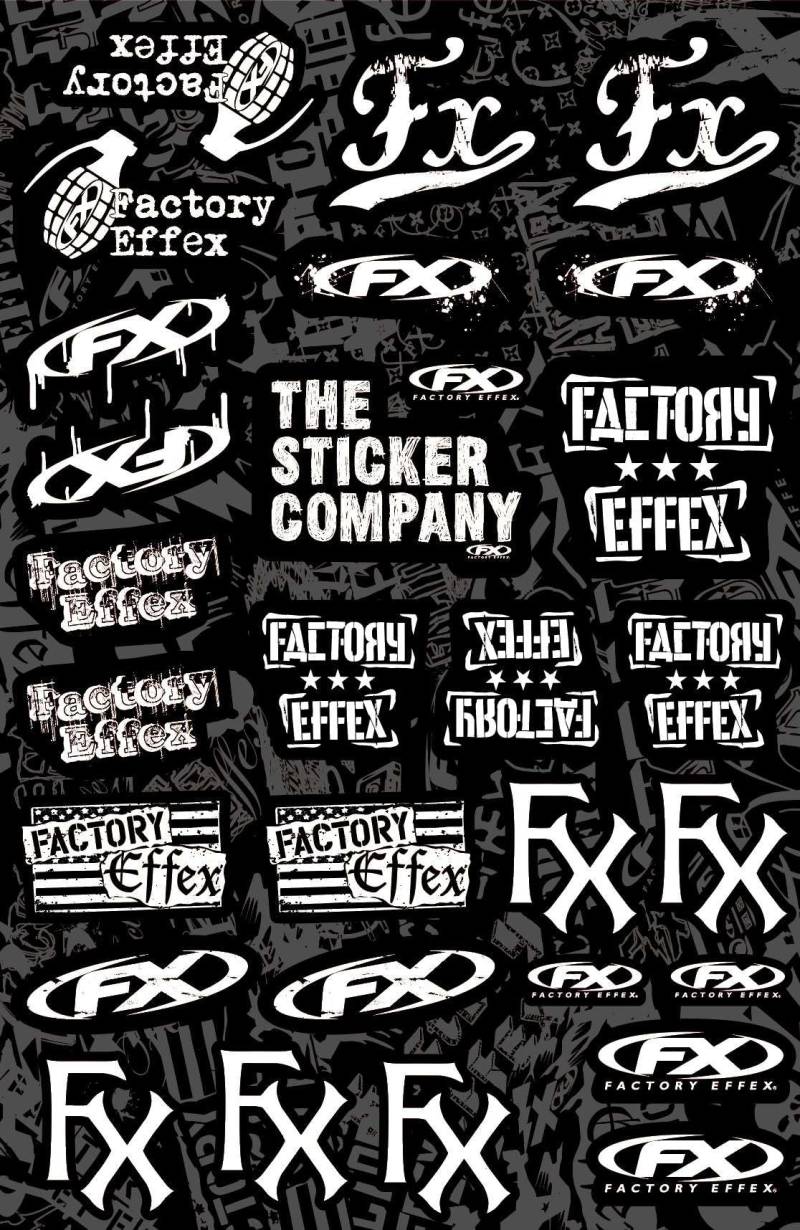 Fox Factory Effex One Industries Aufkleber – Motorradaufkleber – Quad-Aufkleber – Motocross-Aufkleber – für Motorräder, Autos, Helme, Computer-Notebooks und andere Artikel (14) von CMR Design Co