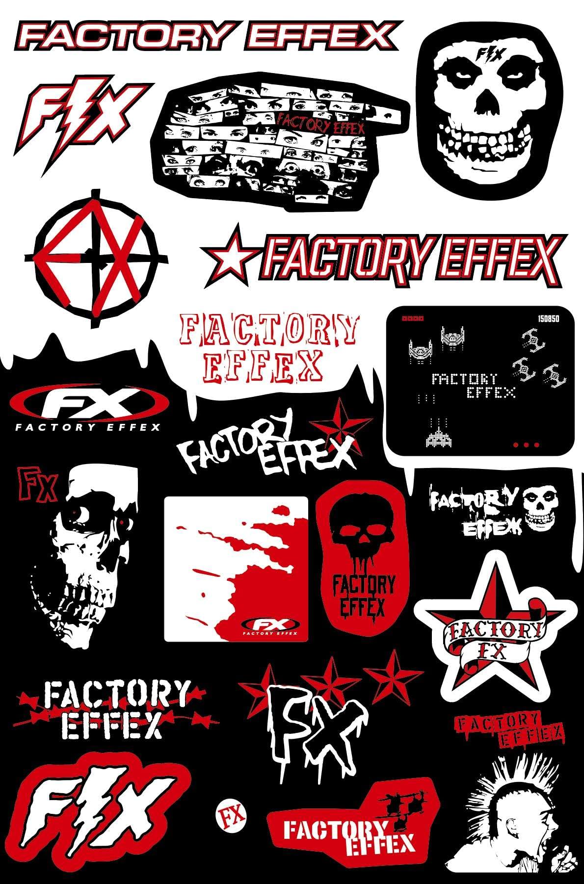 Fox Factory Effex One Industries Aufkleber – Motorradaufkleber – Quad-Aufkleber – Motocross-Aufkleber – für Motorräder, Autos, Helme, Computer-Notebooks und andere Artikel (15) von CMR Design Co