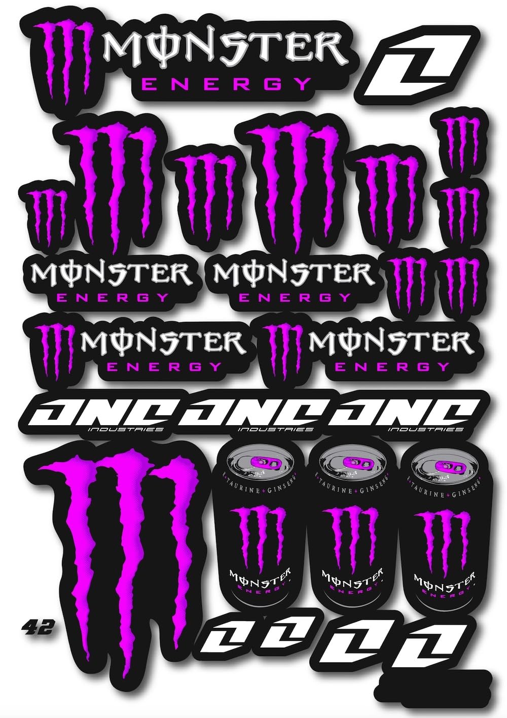 Monster Energy-Aufkleber – Motorrad-Aufkleber – Quad-Aufkleber – Motocross – für Motorräder, Autos, Helme, Computer-Notebooks und andere Gegenstände von CMR Design Co