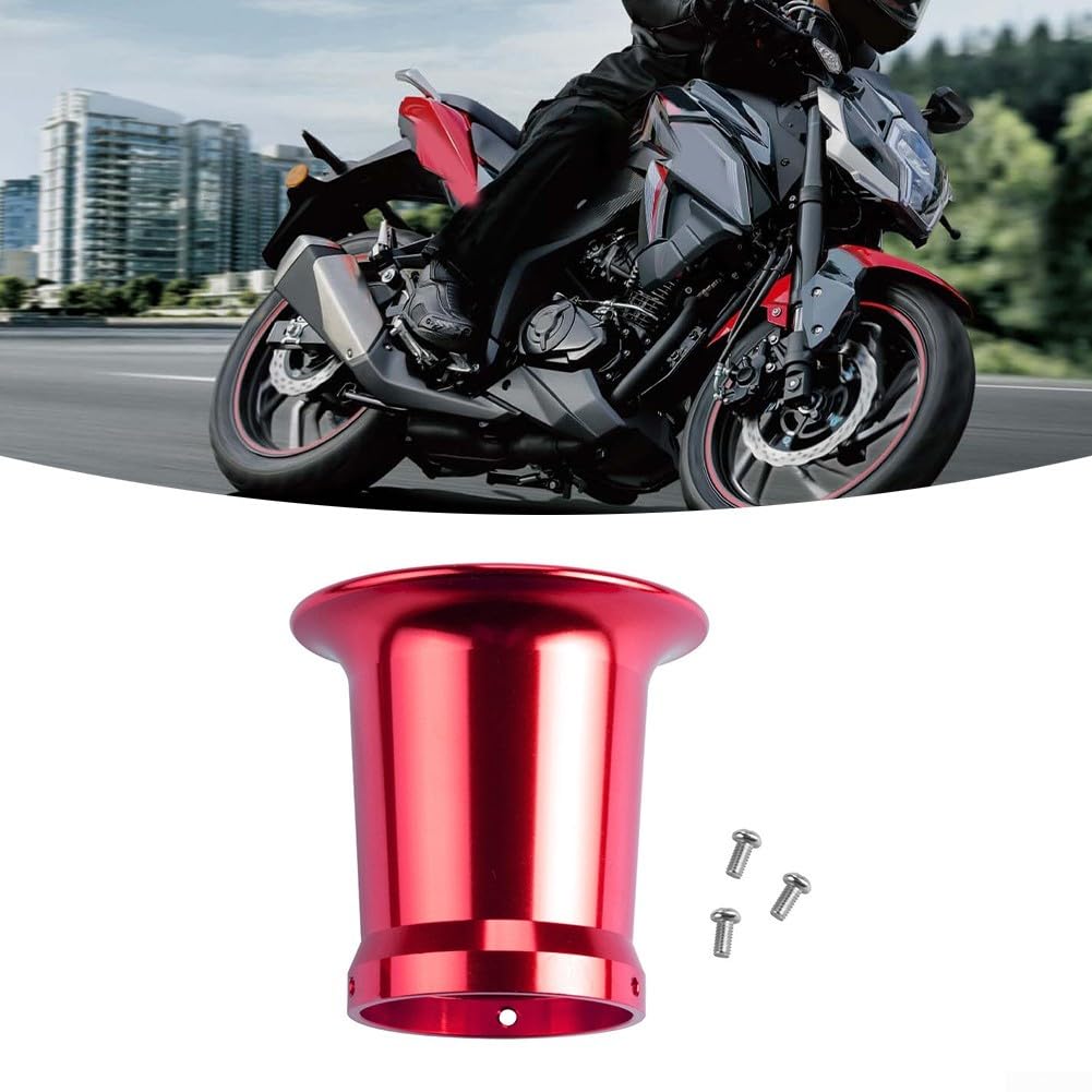 50 mm Vergaser-Luftfilter-Windbecher für Motorräder, geeignet für PWK und für PE-VM-Modelle in Aluminium (rot) von CNANRNANC