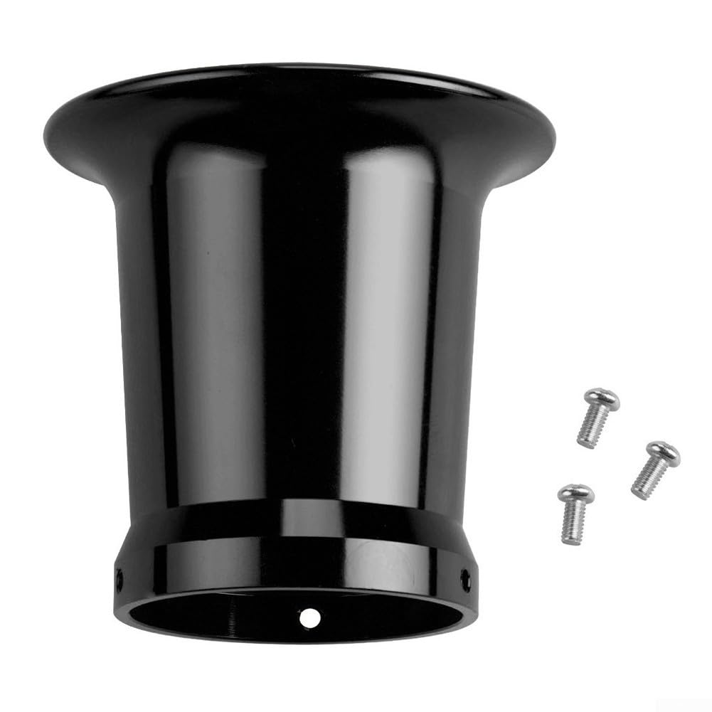 50 mm Vergaser-Luftfilter-Windbecher für Motorräder, geeignet für PWK und für PE-VM-Modelle in Aluminium (schwarz) von CNANRNANC