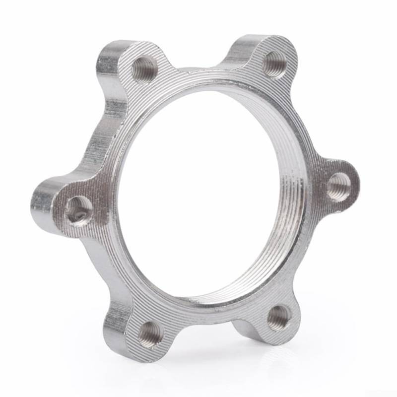 Aluminium-Gewinde-Naben-Scheibenbremsen-Rotor-Adapter für Fahrrad, 6 Löcher, Silber (48 mm) von CNANRNANC