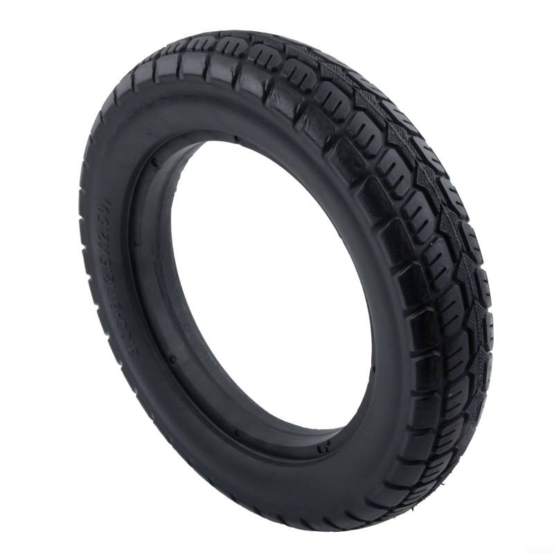 CNANRNANC 12 Zoll Solid Tires Fahrrad Riemen Elektroroller Riemen 12 1/2x2 1/4 (62-203) für Elektrofahrrad Roller 12.5x2.50 Riemen Elektro-Scooter Vollgummi Tyre Pannensichere Vollgummireifen von CNANRNANC