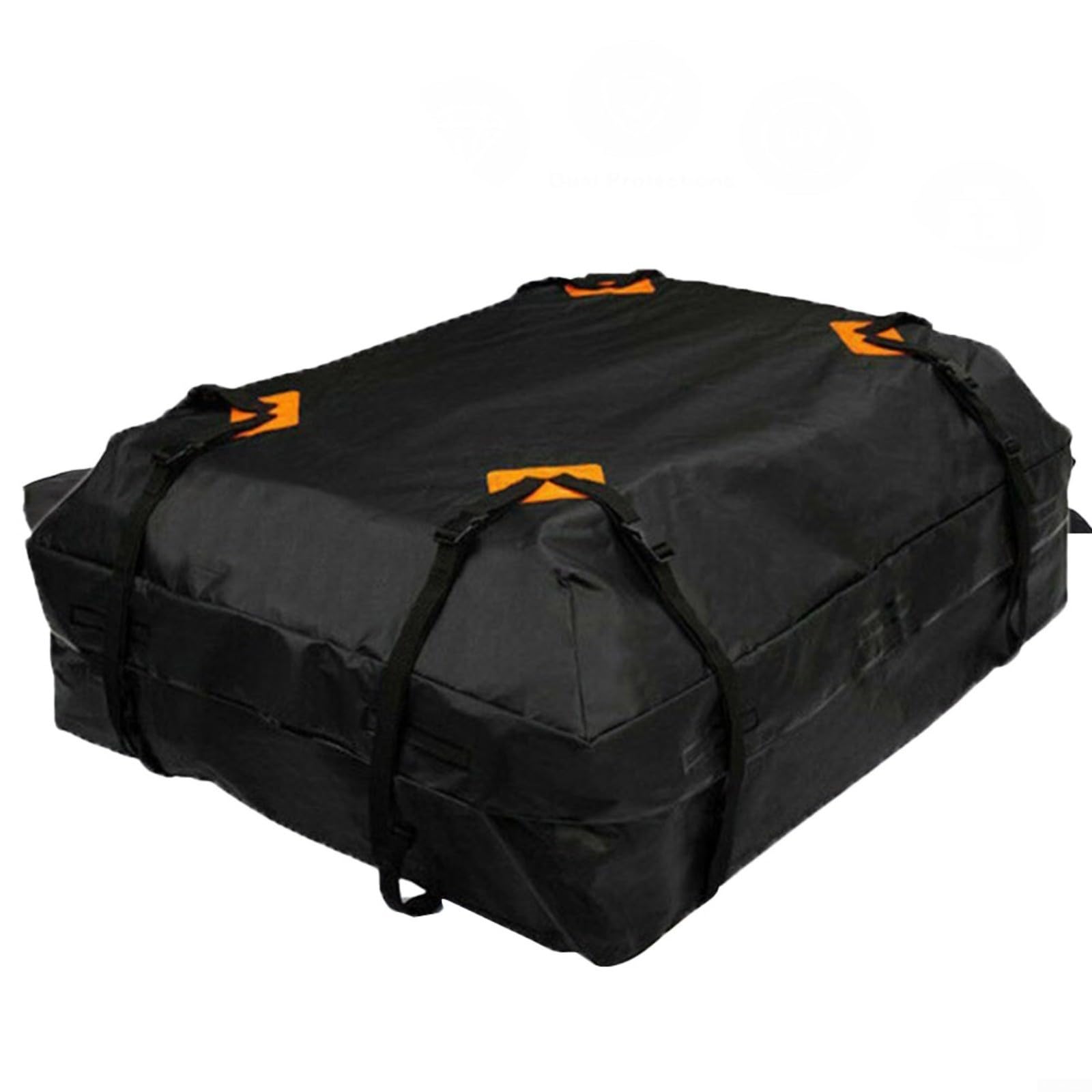 CNANRNANC 420D Auto Dachbox Faltbare, Wasserdicht Dachtasche Gepäckbox Tasche Aufbewahrungsbox, Autodachtasche, Strapazierfähig für Frachtgepäck, Aufbewahrung auf dem Dach, 425 l von CNANRNANC