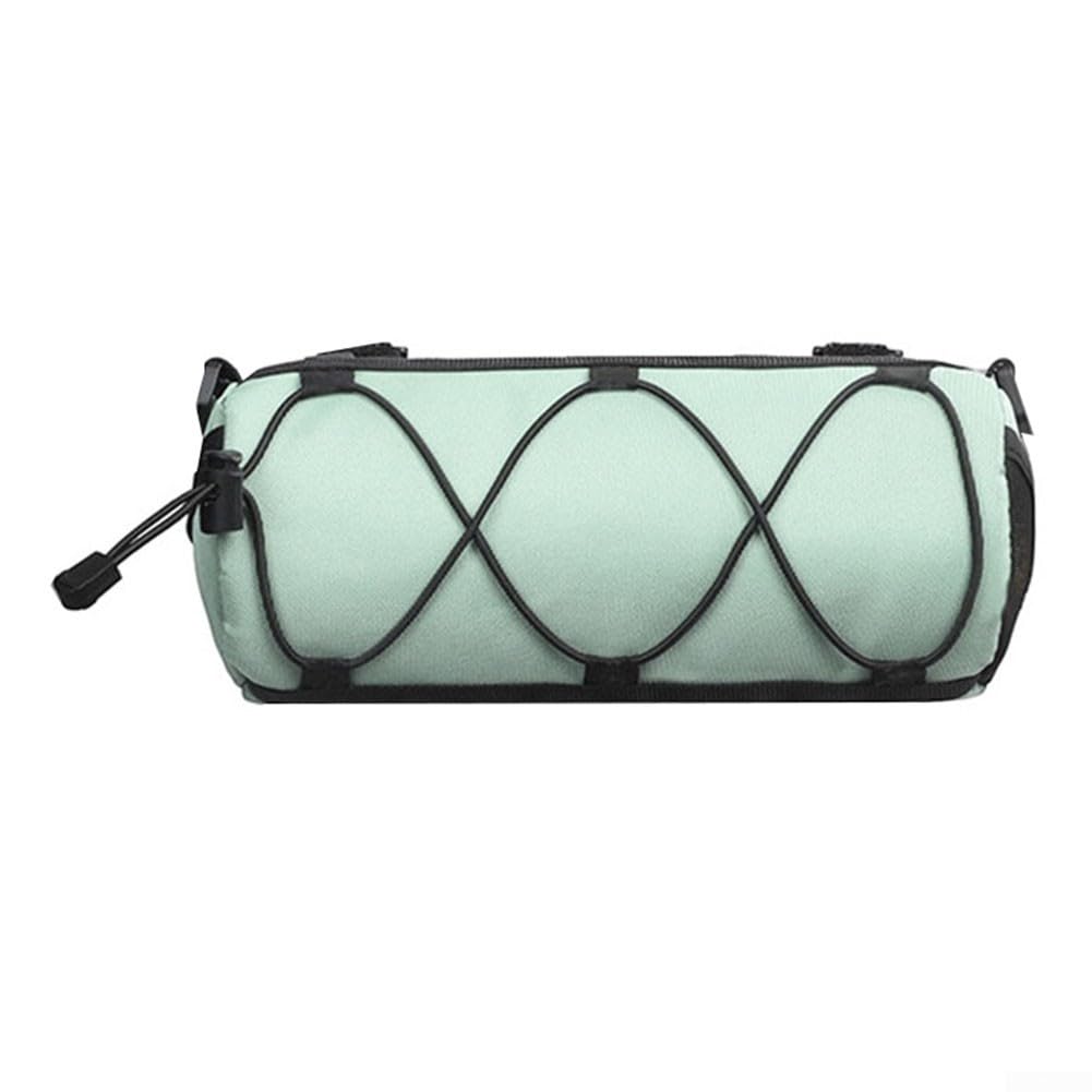 CNANRNANC Rennrad-Schlauchtasche, Lenkertasche mit Schultergurt, Mountainbike-Vordertasche, wasserdicht, Nylon, Mehrzweck-Fahrradtasche, 23,5 x 11 cm (grün) von CNANRNANC