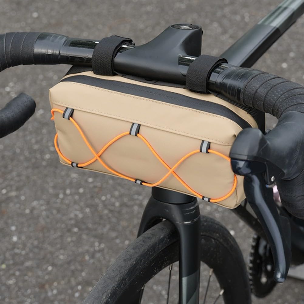 CNANRNANC Wärmeisolierende und wasserdichte Fahrradtasche, multifunktionale Aufbewahrungslösung für Radfahrer (Khaki) von CNANRNANC