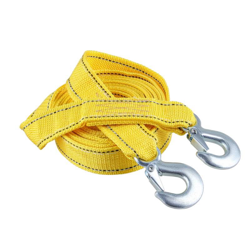 CNCYEAH 5 Tonnen Auto Abschleppseil, hohe Festigkeit Nylon Tow Rope, Notfall-Abschleppgurt mit Zwei Sicherheits-D-Ring-Haken, für Alle PKW & SUV von CNCYEAH