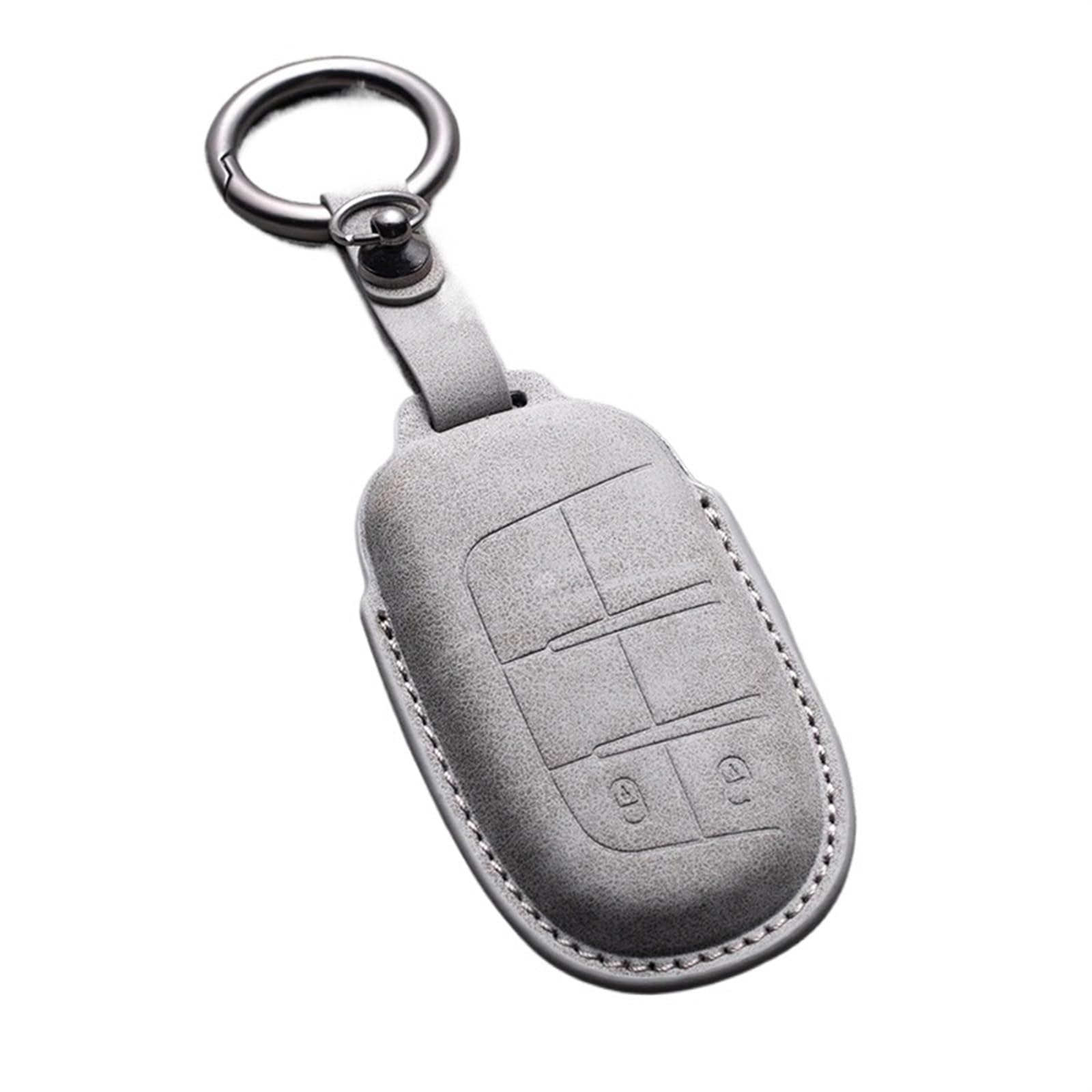 Autoschlüsselgehäuse Leder Auto Remote Key Case Cover Kompatibel Mit J&ee&p Für R&eneg&ade Grand(7) von CNHDCFROO