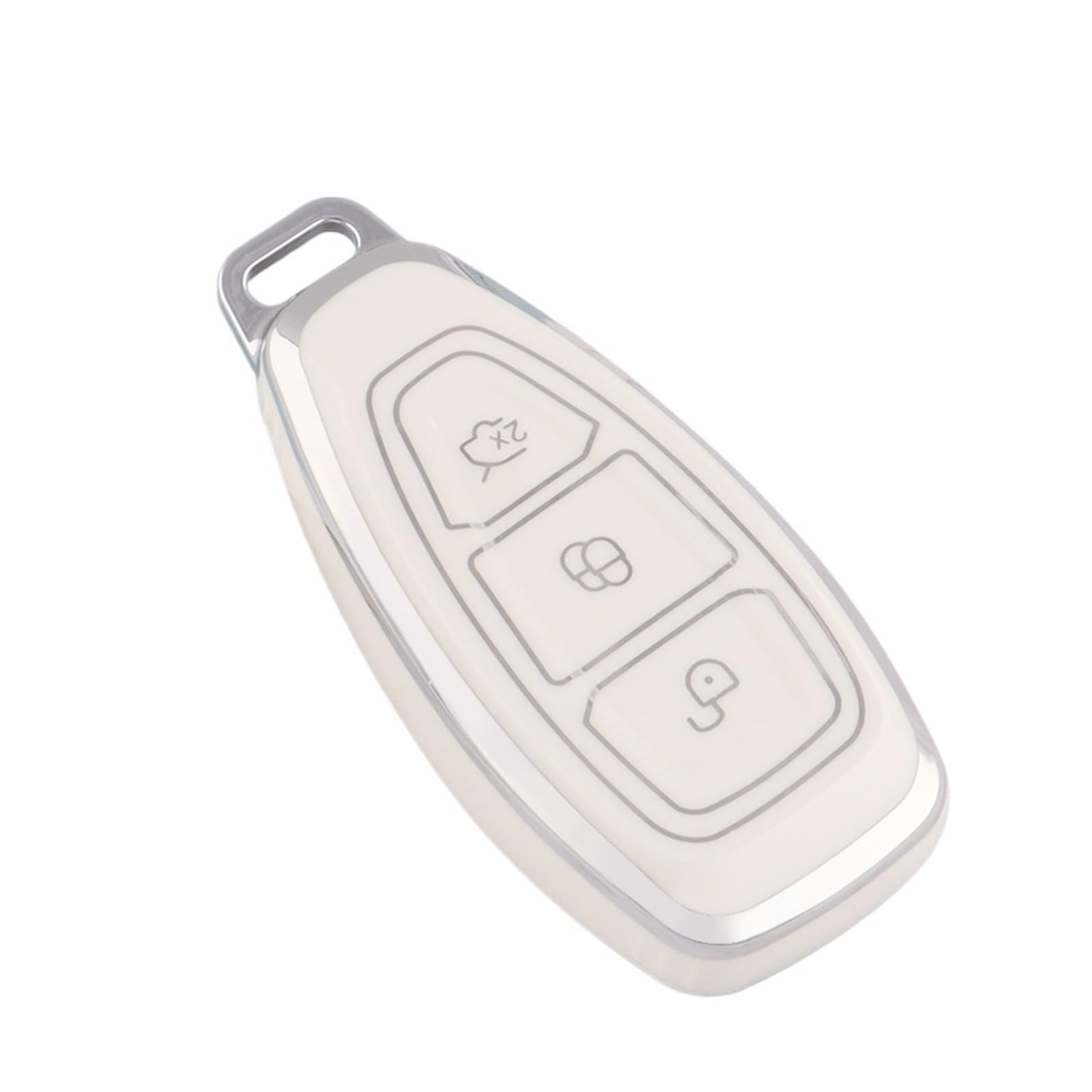 CNHDCFROO Autoschlüsselgehäuse Auto-Smart-Key-Hülle, Schutzhülle Für Schlüsselanhänger, Kompatibel Mit F&or&d, Für Focus 3, 4 ST, Für Mondeo MK3 MK4(6) von CNHDCFROO