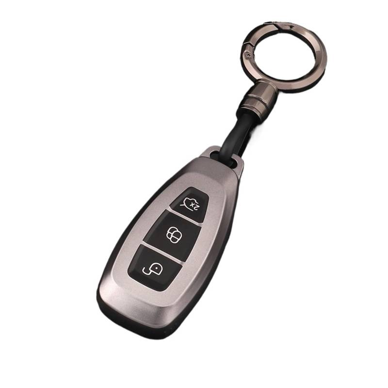 CNHDCFROO Autoschlüsselgehäuse Auto-Smart-Key-Hülle, Schutzhülle Für Schlüsselanhänger, Kompatibel Mit F&or&d, Für Focus 3, 4 ST, Für Mondeo MK3 MK4, Für Fiesta(4) von CNHDCFROO