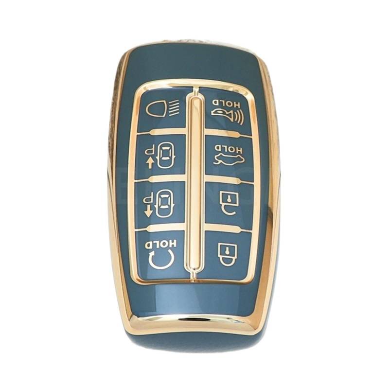 CNHDCFROO Autoschlüsselgehäuse Autoschlüsselabdeckung, Hülle, Fernbedienungsschlüsselhalter, Kompatibel Mit Hyundai Für Genesis G80 GV70 GV80 2019 2020 2021 2022(19) von CNHDCFROO