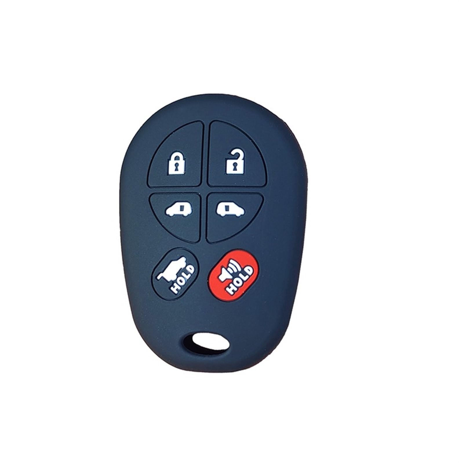 CNHDCFROO Autoschlüsselgehäuse Gummi-Autoschlüsselanhänger-Gehäuseabdeckung Hülle Shell-Halterkappe Keyless Remote Geschützt Kompatibel Mit T&OYO&TA Für Fortuner(5) von CNHDCFROO