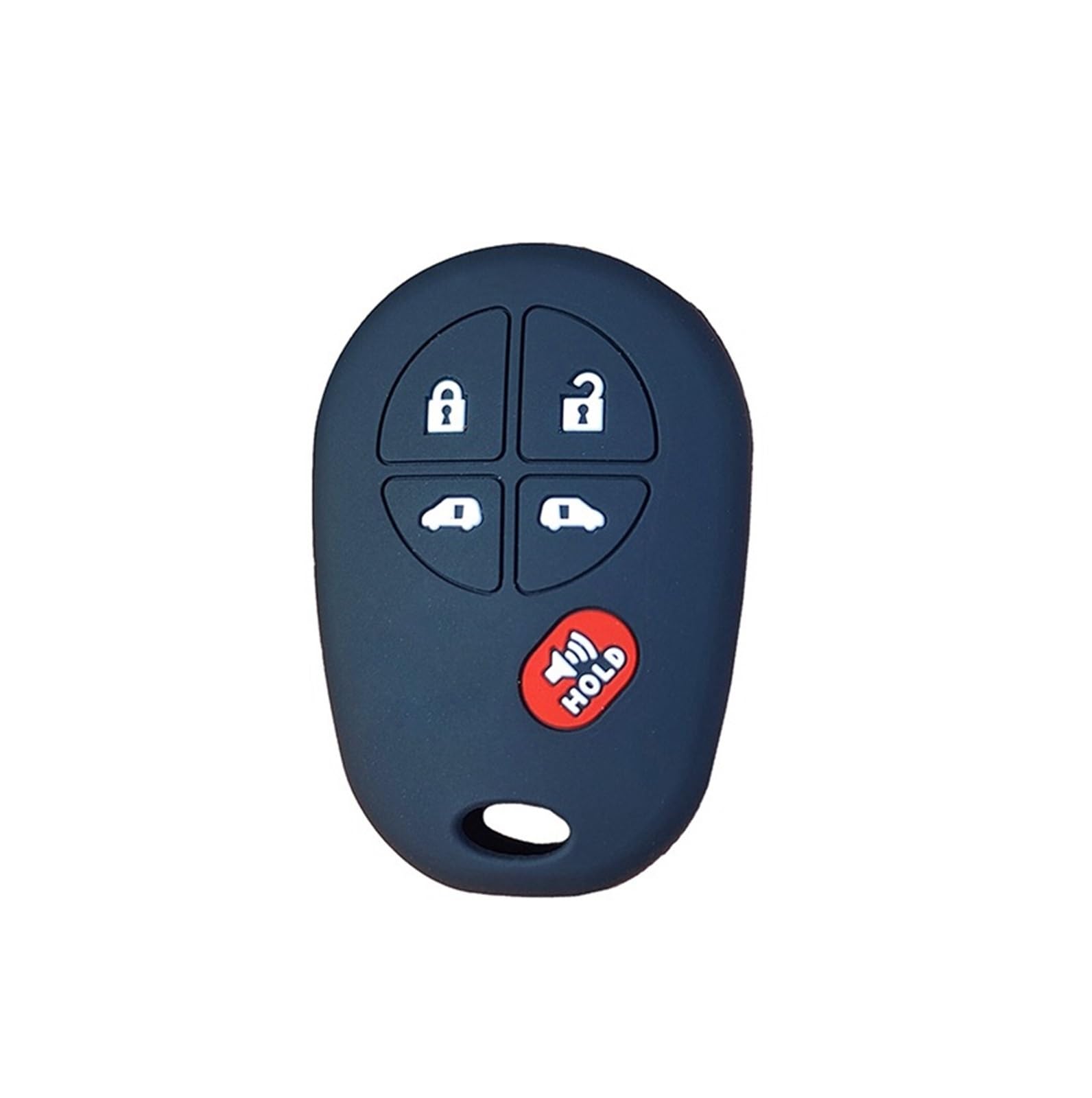 CNHDCFROO Autoschlüsselgehäuse Gummi-Autoschlüsselanhänger-Gehäuseabdeckung Hülle Shell-Halterkappe Keyless Remote Geschützt Kompatibel Mit T&OYO&TA Für Fortuner(6) von CNHDCFROO