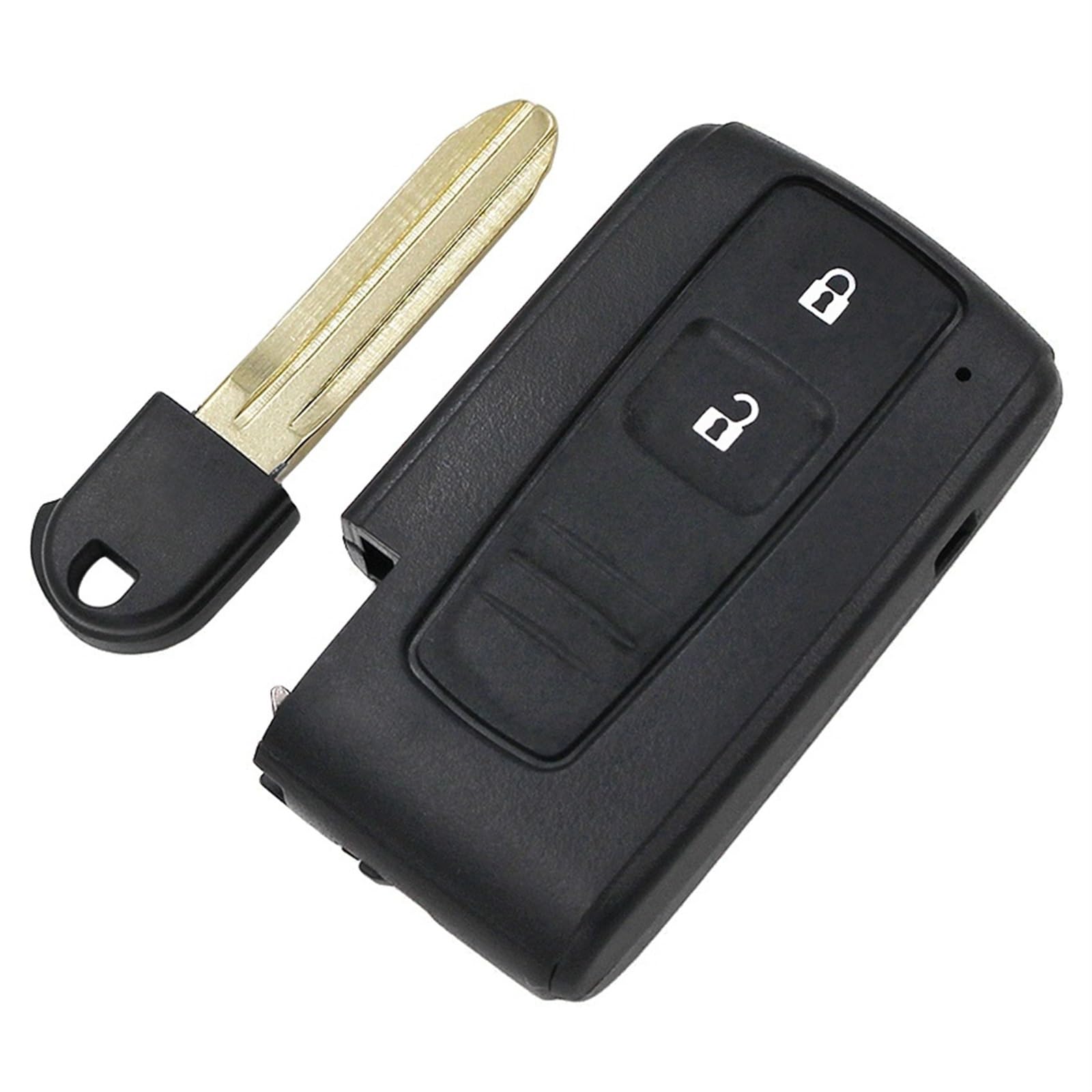 CNHDCFROO Autoschlüsselgehäuse Kompatibel Mit T&OYO&TA Für Prius 2004-2009, Smart Key Remote FOB-Gehäuse, Schlüsselgehäuse, 2 Tasten + Ungeschnittener Einsteckschlüssel(8) von CNHDCFROO