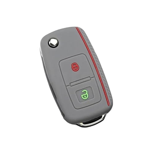 CNHDCFROO Autoschlüsselgehäuse TPU Shell Auto Flip Schlüssel Fall Abdeckung Keyless Für Tiguan Für Polo Für Golf Für Skoda Octavia(3) von CNHDCFROO