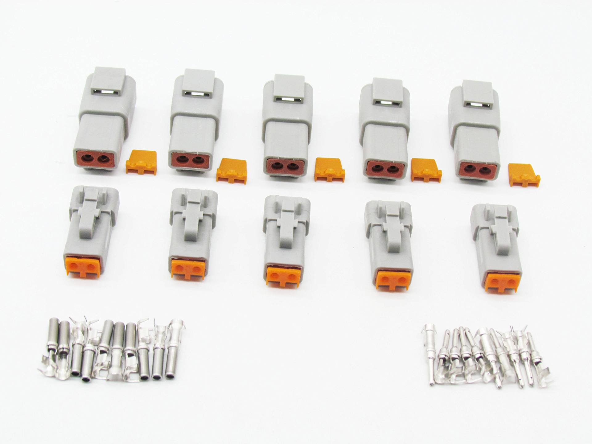 CNKF 5 Sets DTP Series Plug 2 Positionen Stecker Buchse Auto Stecker DTP04-2P DTP06-2S von CNKF