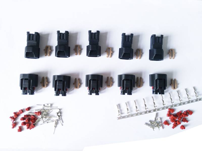 CNKF 5 Sets Yazaki Serie 3 Pin wasserdichte Stecker Buchse SSD Stecker Gehäuse Auto Stecker 7182-8730-30/7283-8730-30 von CNKF