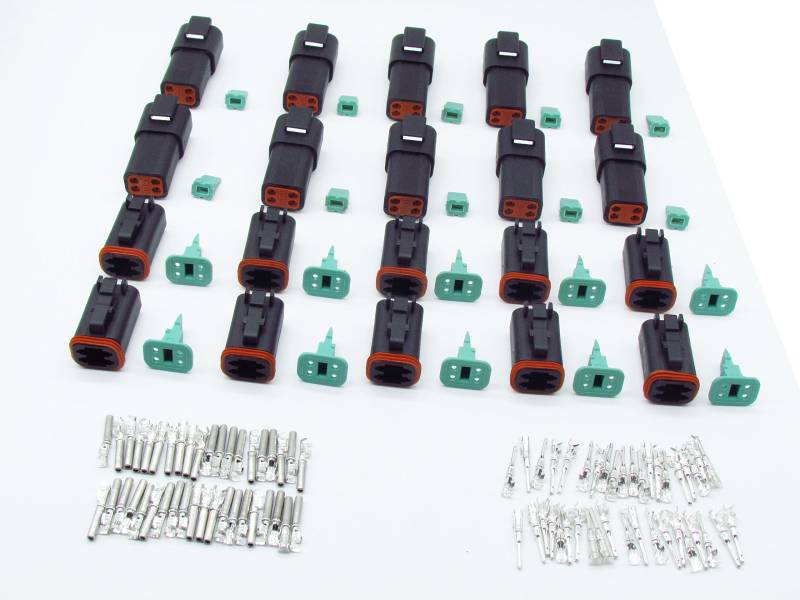 cnkf 10 Sets Deutsch DT 4 Pin Schwarz Männlich Weiblich Automobil-Wasserdicht Wire Connector Plug DT06?4S/DT04?4P von CNKF