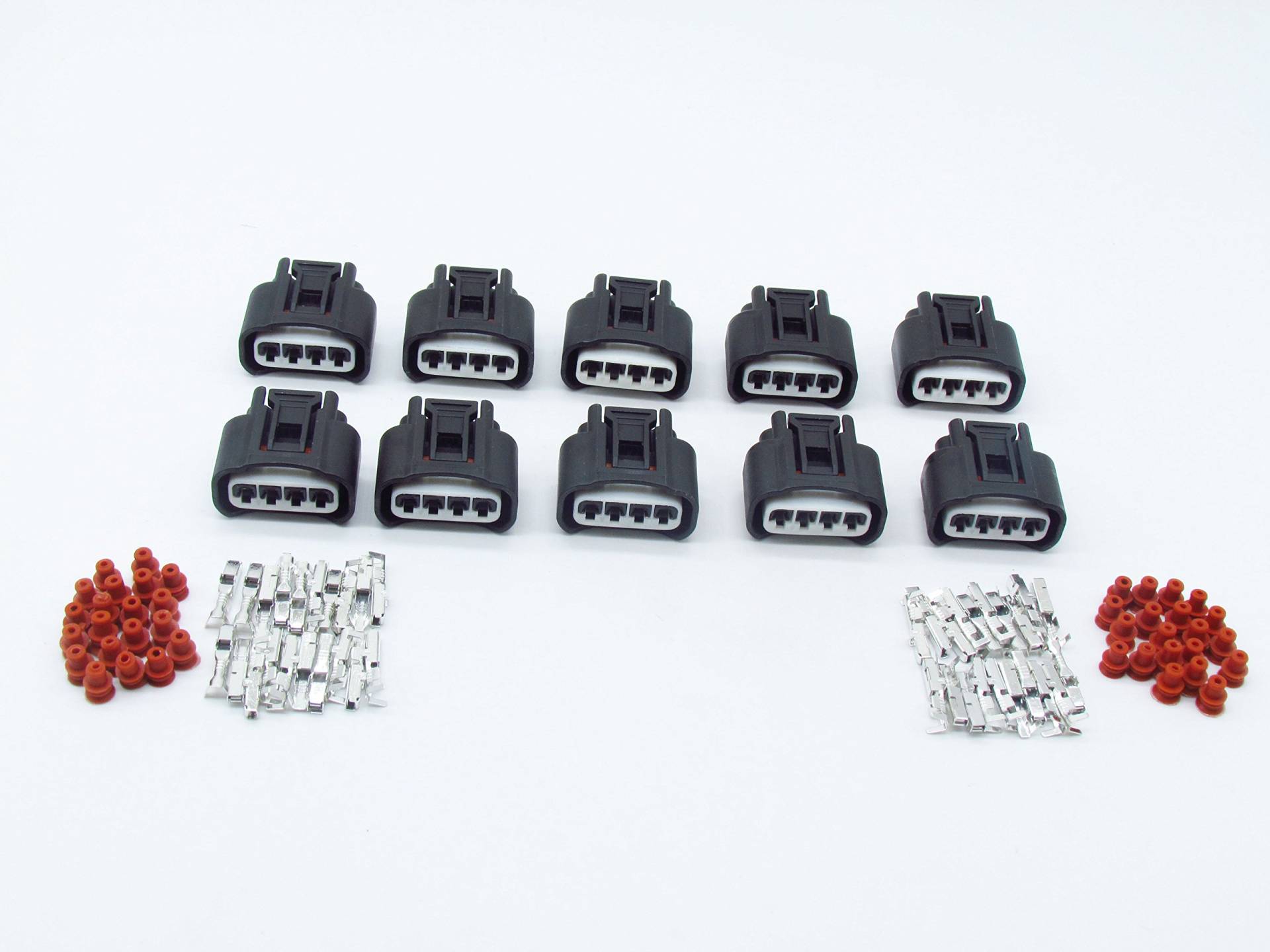 cnkf 10 Sets Toyota 4 Pin Zündspule Stecker Stecker Denso Wasserdicht Schwarz Sockel 90980?11885 von CNKF