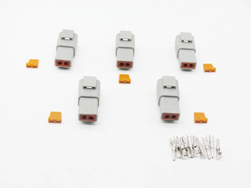 cnkf 5 Sets 2 Pin Deutsch DTP grau wasserdicht Auto Stecker dtp04–2P von CNKF