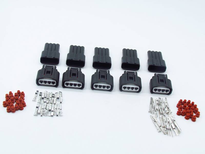 cnkf 5 Sets 4 Pin Denso Zündspule Stecker männlich und weiblich für Toyota Lexus Camry Corolla RAV4 Highlander 90980?11885 von CNKF