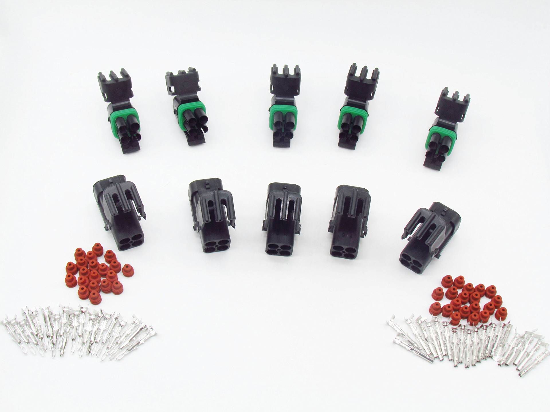 cnkf 5 Sets Delphi GM haltech Karte 4 Pin Way Weatherpack Stecker und Buchse Wasserdicht Auto Wire Connector von CNKF