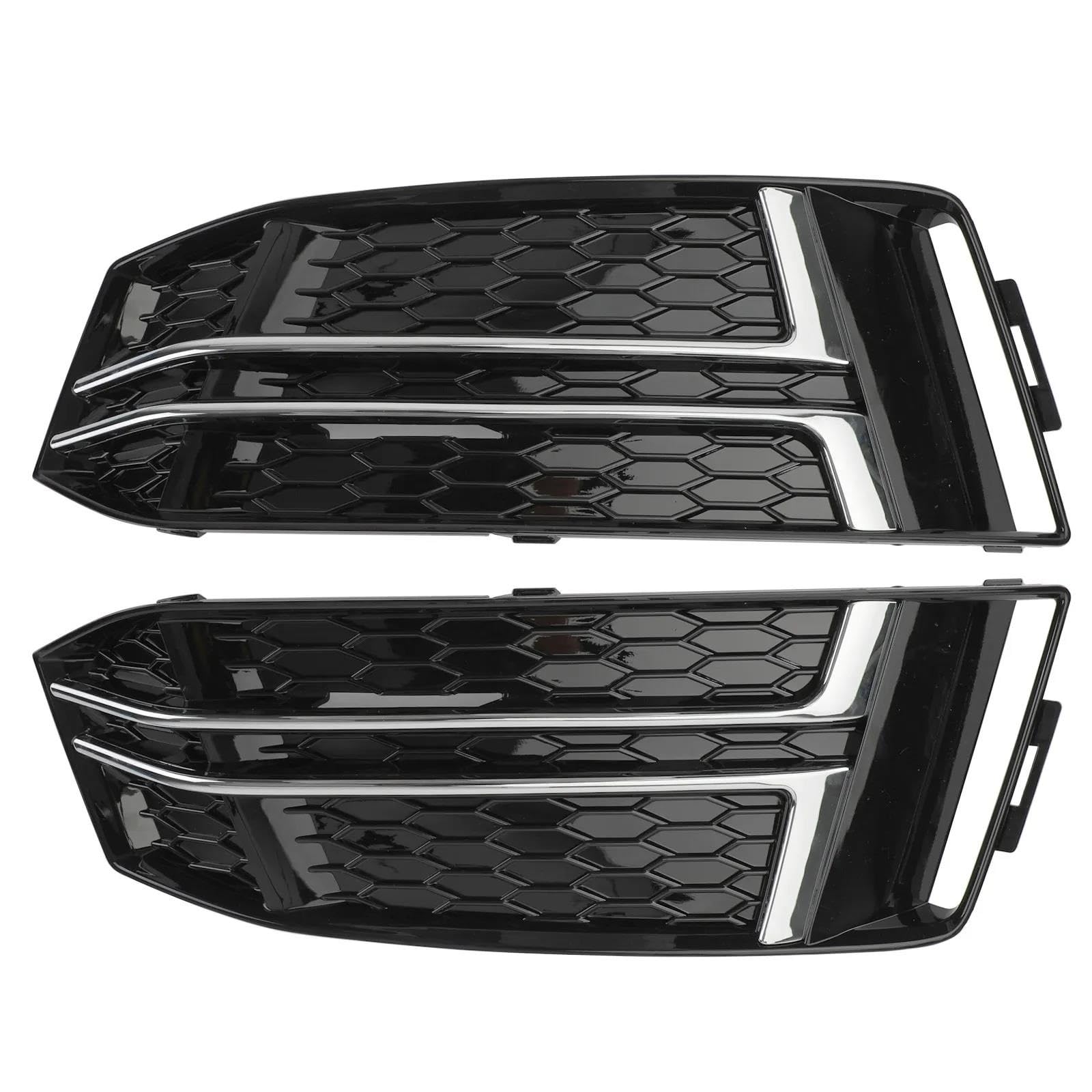 Auto-Frontgrill 1 Paar Nebelscheinwerferabdeckung Stoßstangengrill Für A4 B9 S-LINE 2016 2017 2018 Autogrill 8W0807681F 8W0807682F Frontstoßstangengrill(A) von CNMVCJSAR