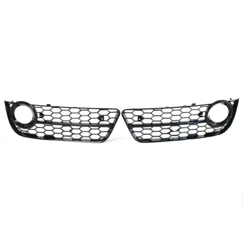 Auto-Frontgrill Auto Front Stoßstange Nebel Licht Lampe Kühlergrill Grill Abdeckung Mesh Für A5 Für Coupe Für Sportback 2008-2011 Für Cabriolet 2010-2011 Frontstoßstangengrill(Bright Black) von CNMVCJSAR