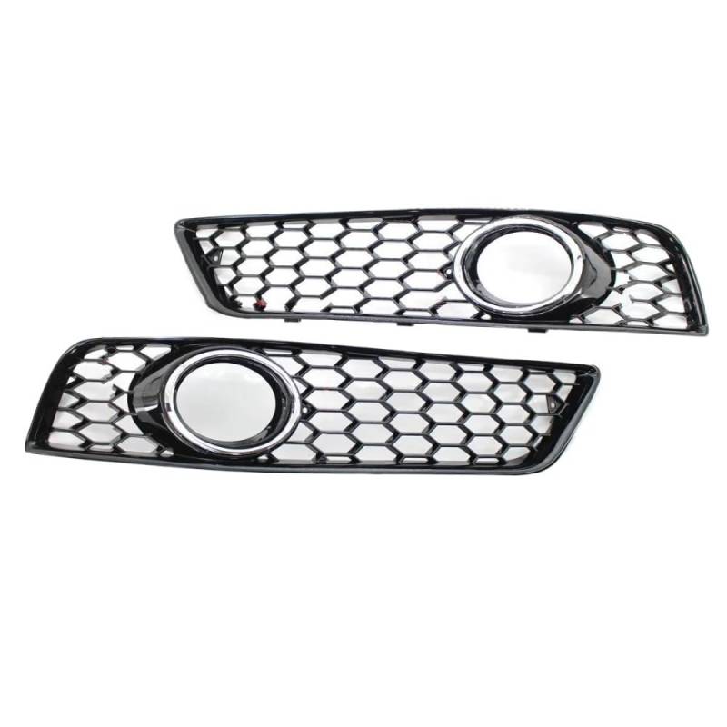 Auto-Frontgrill Für Audi A3 8P 2009-2013 8P0807682D Glänzend/Chrom Auto Kühlergrill Wabengrill Abdeckung Mesh Grill Nebelscheinwerfer Kühlergrill Abdeckung Frontstoßstangengrill(Chrome Silver) von CNMVCJSAR