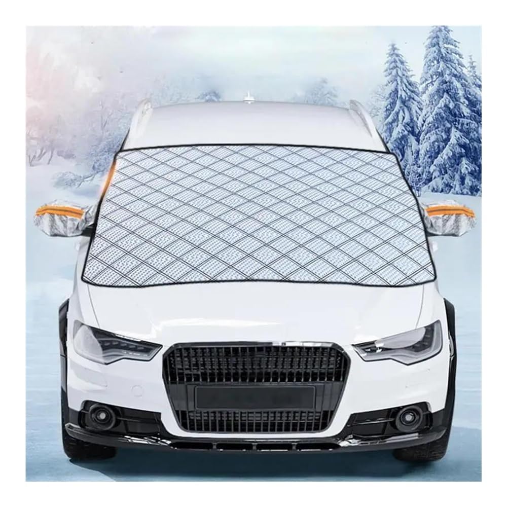 Auto Scheibenabdeckung 225 X 120 cm Auto-Windschutzscheiben-Schneedecke Magnetische Schneedecke Mit 5 Magnetischen Fixierungen Sonnenschutz Für Autos LKWs Und SUVs Windschutzscheibe Abdeckung von CNMVCJSAR