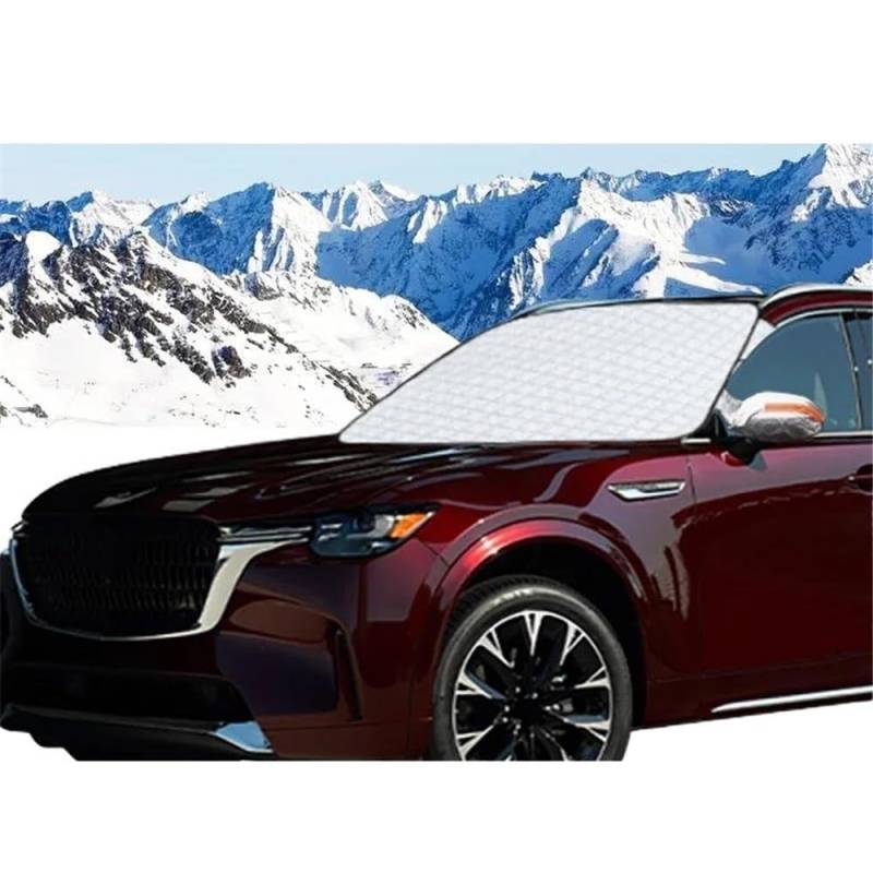 Auto Scheibenabdeckung Auto Windschutzscheibe Schnee Abdeckung Für Mazda CX90 Magnetische Winter EIS-Frost Schutz Sonnenschutz Schutz Außen Zubehör Windschutzscheibe Abdeckung von CNMVCJSAR