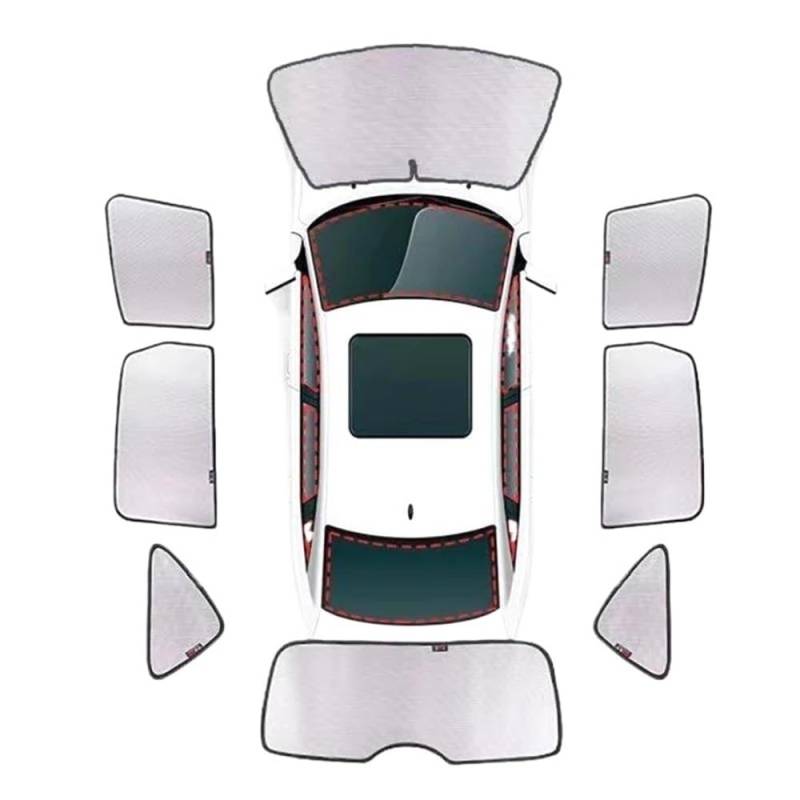 Auto Scheibenabdeckung Frontscheibe Schutz Für Trumpchi Für GAC Für Emkoo 2023 2024 Sonnenschirme Schutz Vorhang Sonnenschutz Visier Auto Zubehör Windschutzscheibe Abdeckung(Whole Car 1set) von CNMVCJSAR