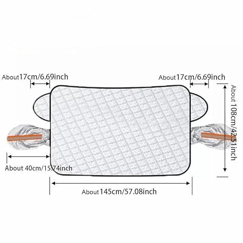 Auto Scheibenabdeckung Magnetische Auto-Windschutzscheiben-Schneeschild Vier Jahreszeiten Autoabdeckung, Frontscheibe Anti-UV-Frostschutz Schneedecke Sonnenschutz Windschutzscheibe Abdeckung(Small siz von CNMVCJSAR