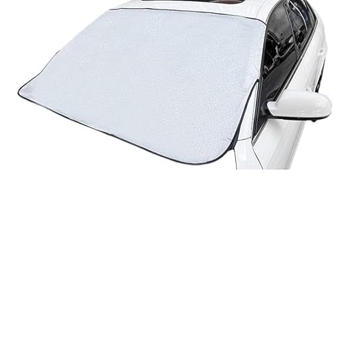 Auto Scheibenabdeckung Universal Auto Windschutzscheibe Schneedecke Glas Sonnenschutz Schnee Eis Schutz Abdeckung Für Winter Sommer Verdickte Aluminium Folie 160 X 115 Cm Windschutzscheibe Abdeckung(L von CNMVCJSAR