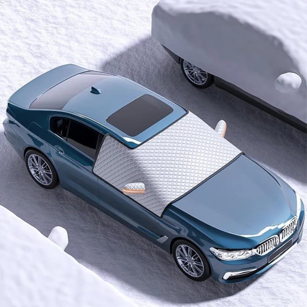 Auto Scheibenabdeckung Verlängern Sie Die Auto-Schneedecke Auto-Frontscheibe Windschutzscheiben-Schutzabdeckung Sonnenschutz Anti-EIS-Frost-Staub Wasserdicht Windschutzscheibe Abdeckung(Big Size 1PC) von CNMVCJSAR