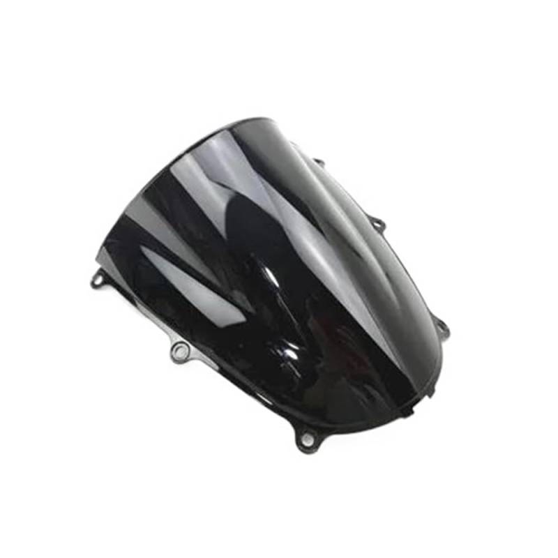 Motorrad-Windabweiser Motorräder Windschutzscheibe Windschutz Double Bubble Für CBR600 RR Cbr600 CBR600RR CBR 600 2005 2006 F5 Motorrad Windschild(Zwart) von CNMVCJSAR