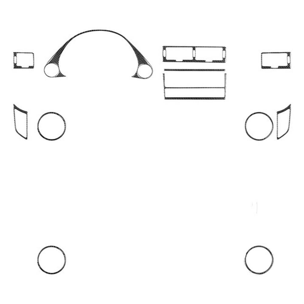 Auto Interieur Zubehör Für 7er-Serie 740 E38 1994-2001 Armaturenbrett-Luftauslass, Vollständiger Satz, Abdeckungsaufkleber, Auto-Innenausstattung, Zubehör von CNSJSS