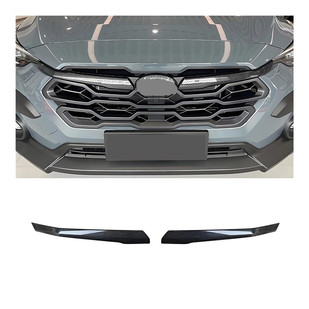 Auto Interieur Zubehör Für Crosstrek 2023 2024 Carbon Fiber Style Auto Kühlergrill Zierleiste Abdeckung Zubehör von CNSJSS