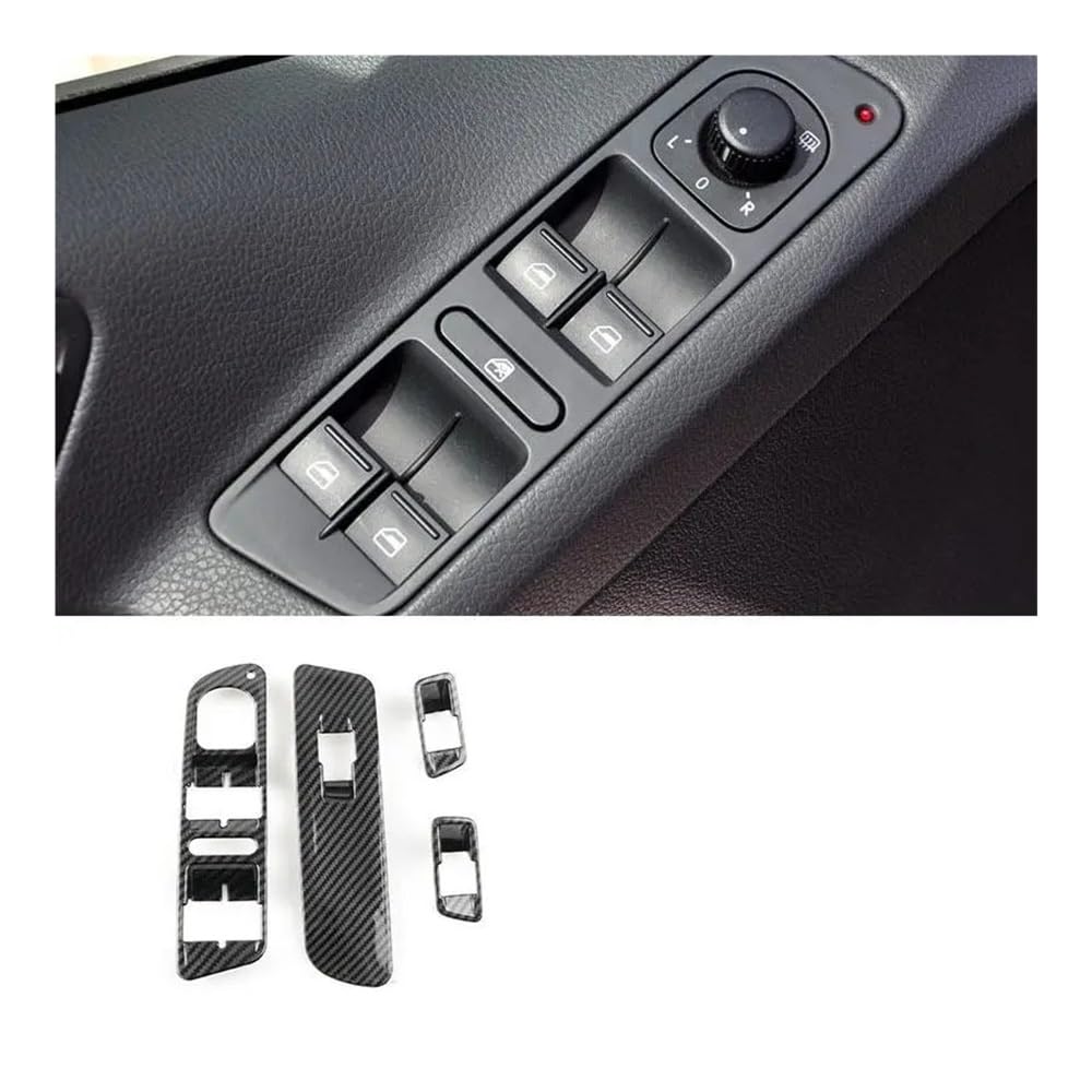 Auto Interieur Zubehör Tür-Armlehnenverkleidung, Fensterheber-Schalter, Knopfabdeckung, für Tiguan 2010 2011 2012 2013 2014 2015 2016 2017 von CNSJSS