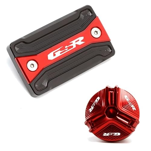 CNSJSS Hauptbehälter der Bremsflüssigkeit Motorrad Vorderrad-Bremsflüssigkeitsbehälter-Abdeckung Für SU&ZUKI GSR750 GSR600 GSR400 GSR 750 600 400 Zubehör Motoröl-Einfülldeckel von CNSJSS